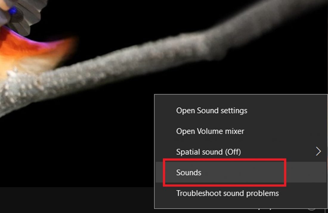 Access Sounds settings