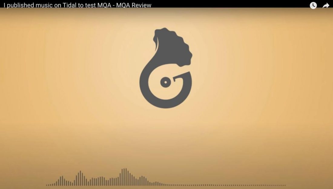 The now infamous I published music on Tidal to test MQA - MQA Review video by GoldenSound. (From: youtube.com/GoldenSound https://www.youtube.com/channel/UCJ0oW8D5z_IiFc7w46JJEuA)