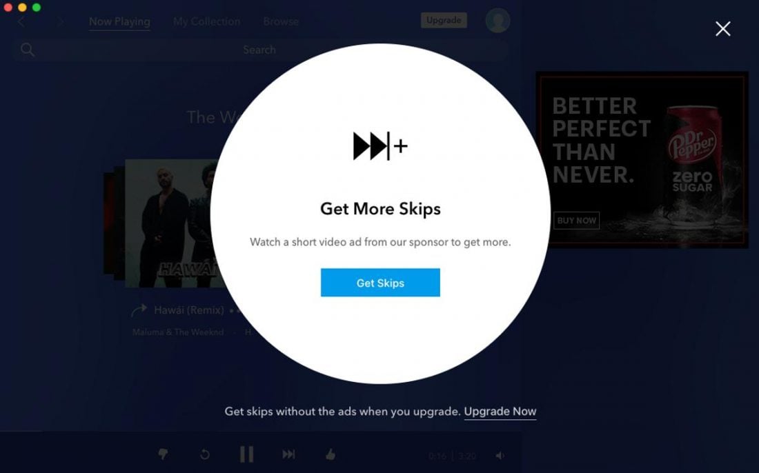 Unlock more skips by watching ads.