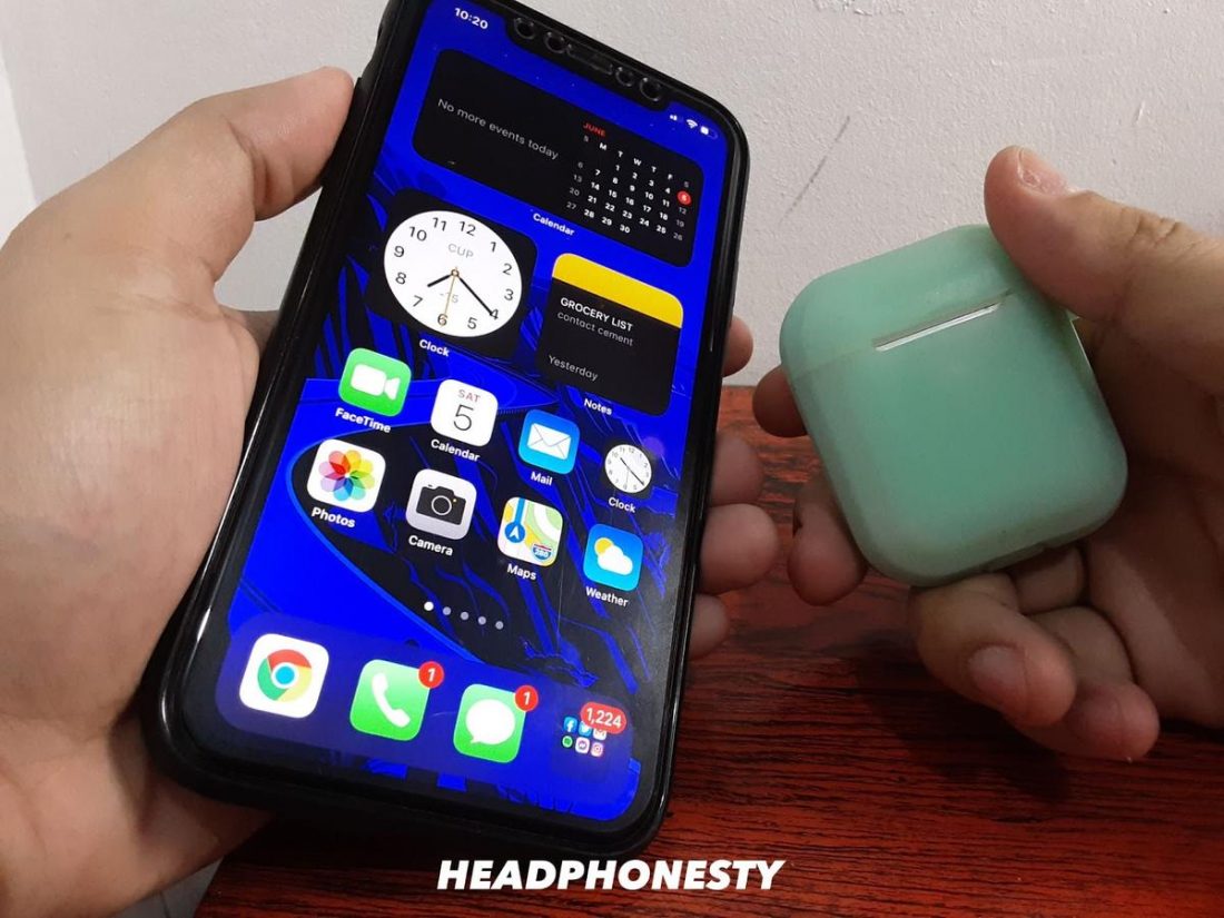 Bring your AirPods closer to your phone