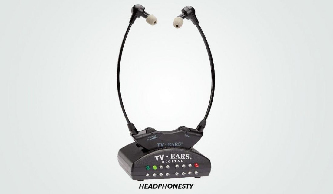 Close look at TV Ears Digital Wireless Headset System (From: Amazon)