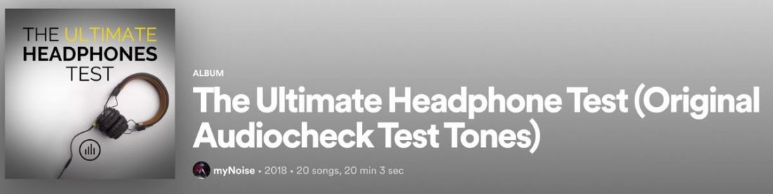 The Ultimate Headphone Test (Original Audiocheck Test Tones) on Spotify.