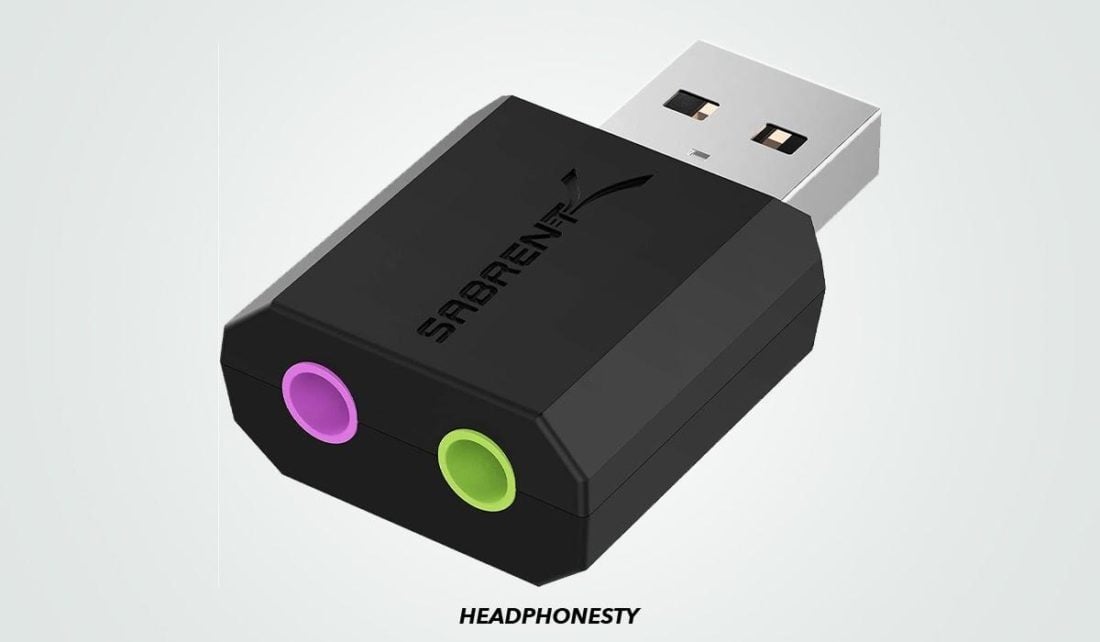 Sabrent external USB Sound Adapter