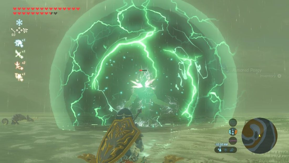 A screenshot from Legend of Zelda: Breath of the Wild