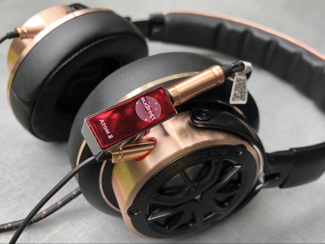 The Atom 2 and the 1MORE Triple Driver over-ear headphones make a good match.