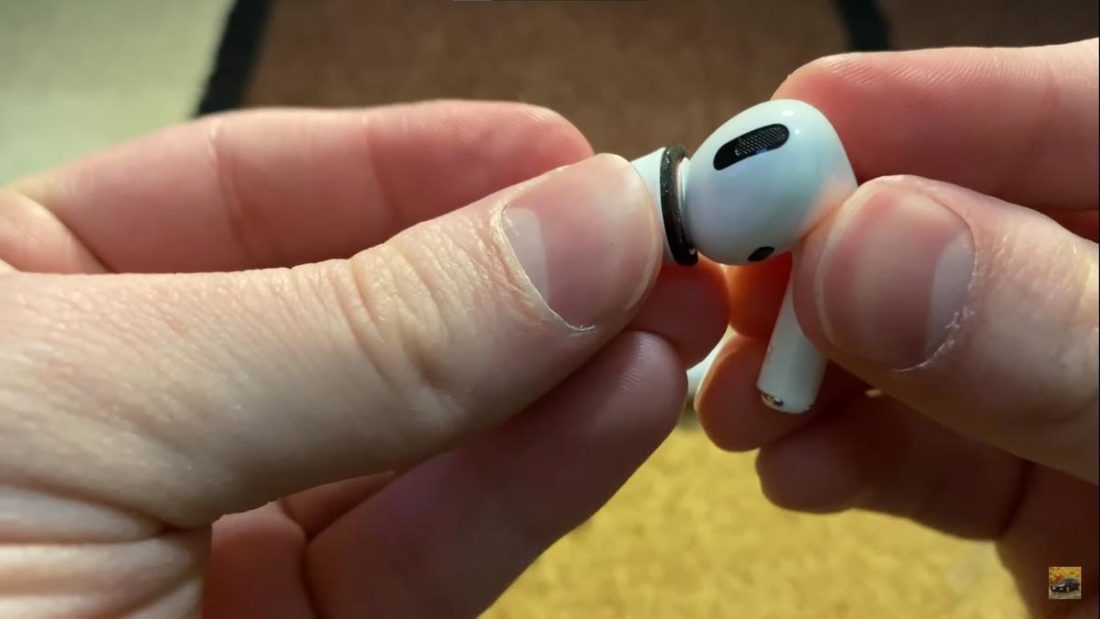 Putting the AirPods Pro tips back