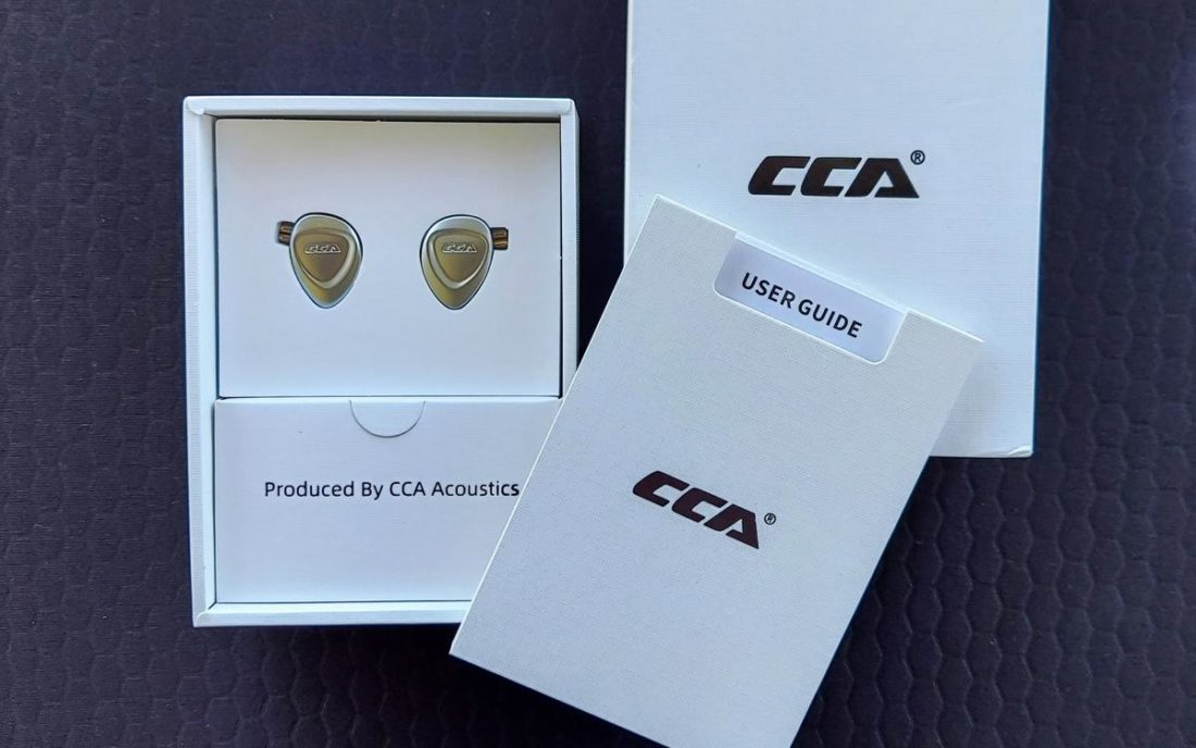 Minimalism - tidy and clean packaging shared with other CCA IEMs.