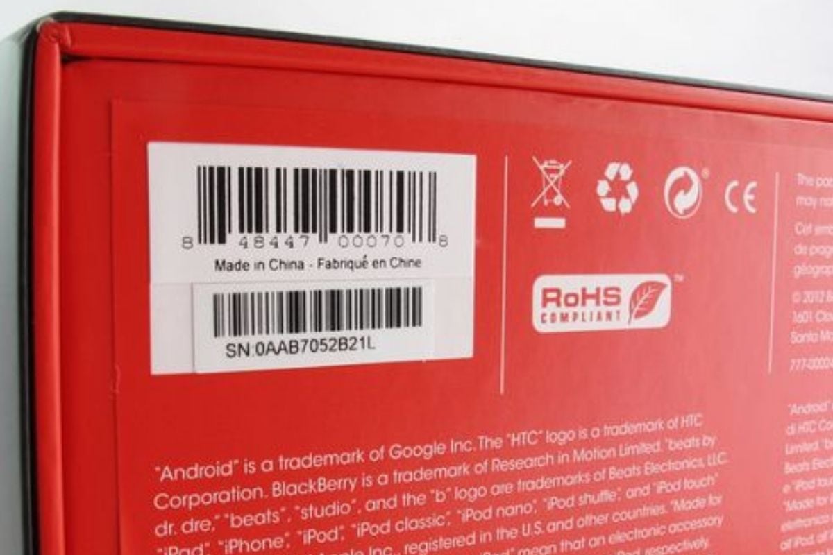 Beats serial number on box (From: Pinterest/You-verify)