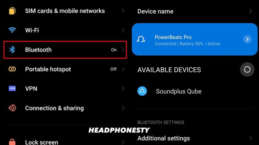 Navigate to Bluetooth settings and find out your Beats' battery.
