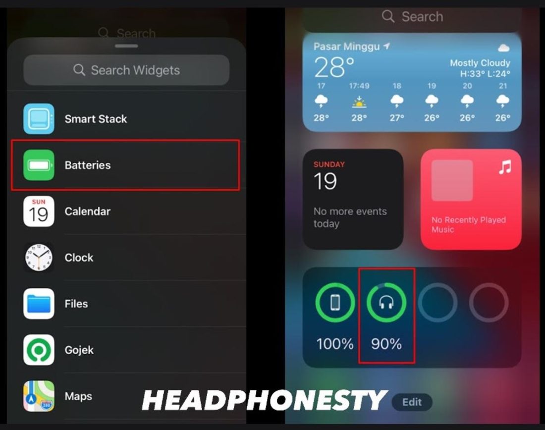 Check your Beats' battery through iOS widget.