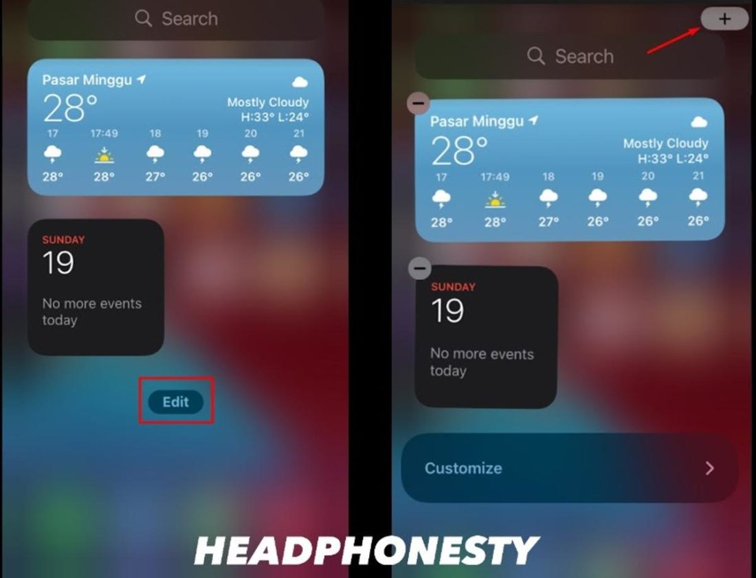 Add a new widget to see your Beats battery.