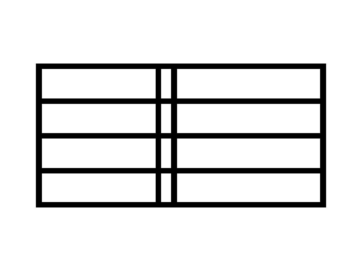 Double bar line musical symbol