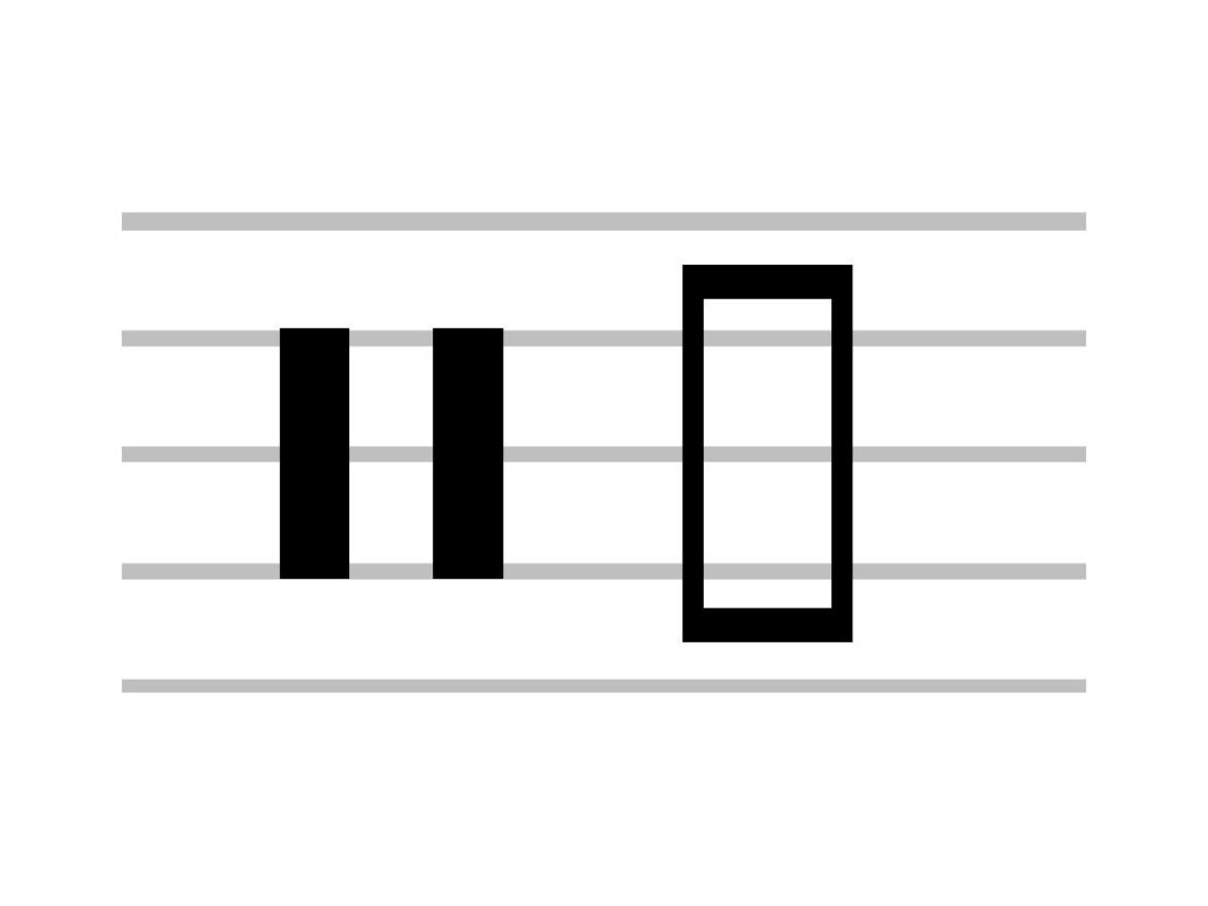 Close look at the neutral clef