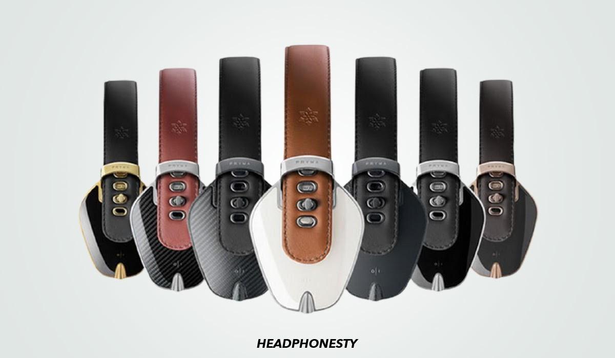 Pryma 01 headphones in different colors. (From: Klappav)