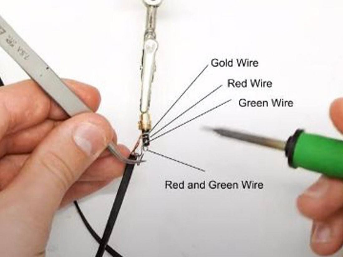 Wire soldering guide (From: Youtube/Joe's Gaming & Electronics)