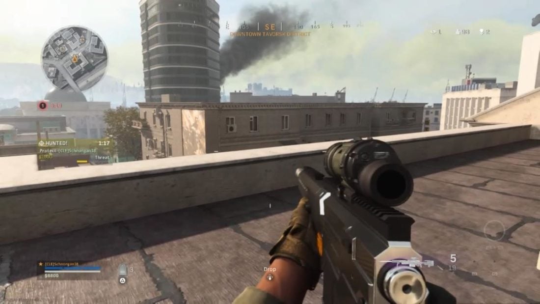 Call of Duty Modern Warfare screenshot taken while using the HyperX Cloud Alpha S.