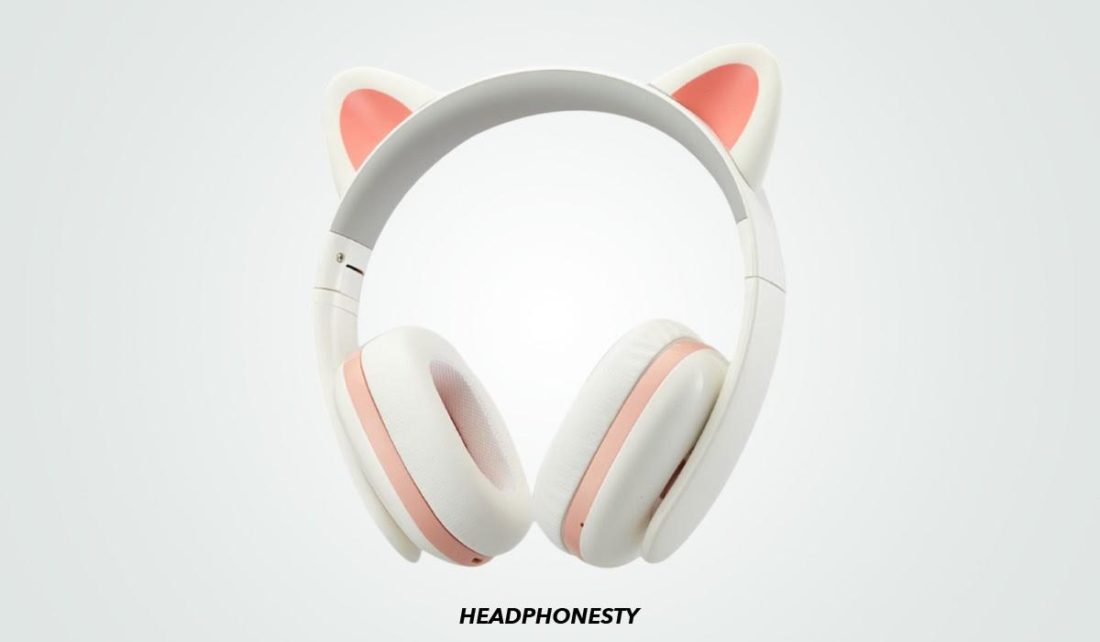 Close look at Censi Moecen Wireless Cat Ear Headphones (From: Amazon)