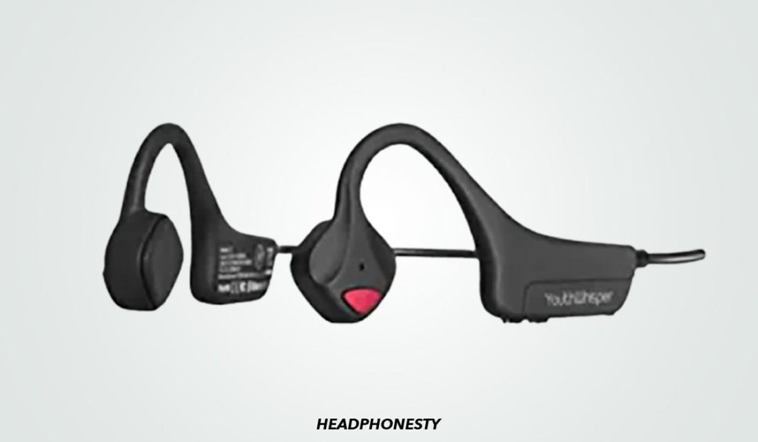Close look at YouthWhisper Lite Bone Conduction Headphones (From: Amazon)