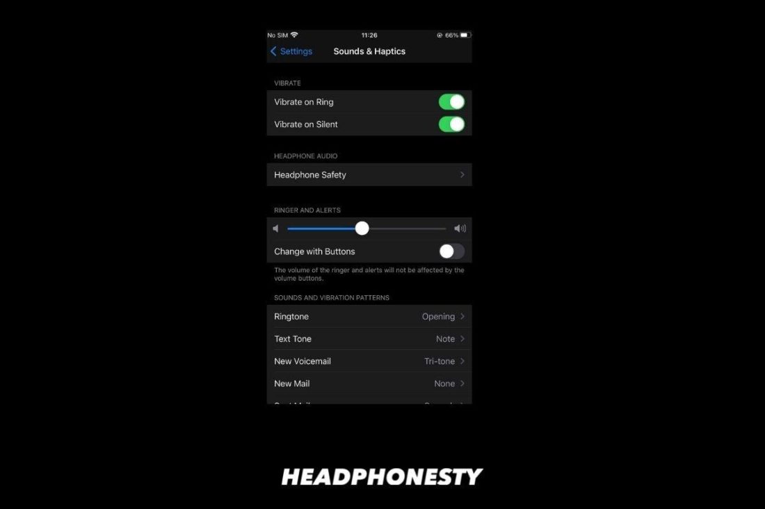 How to access Headphone Safety on an iPhone.