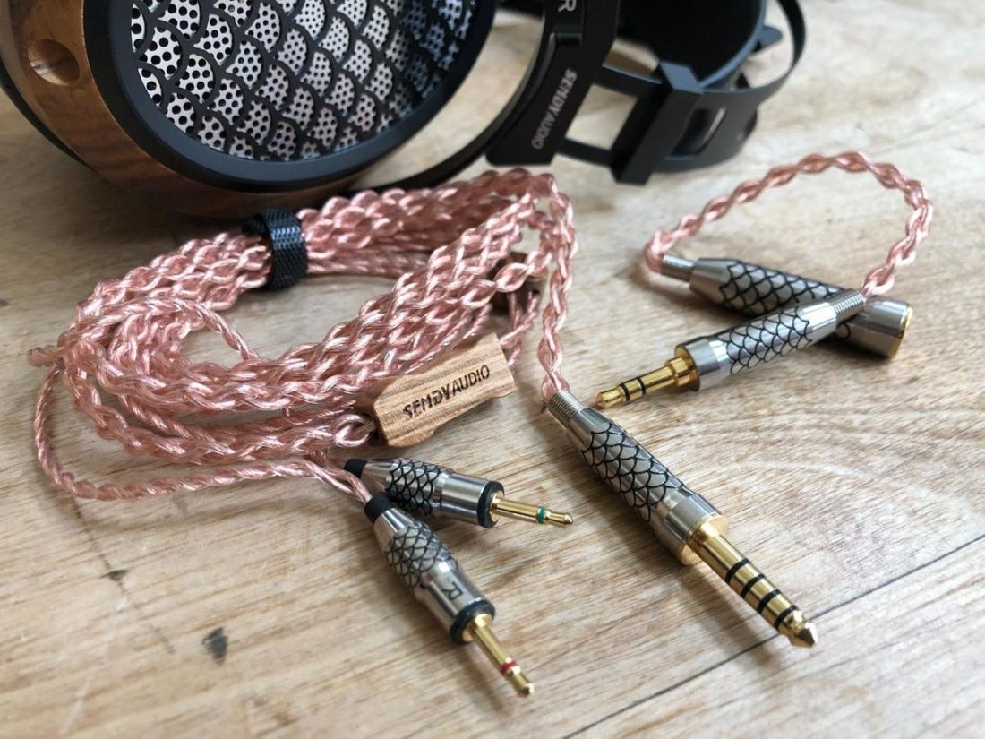 The cable and matching adapter are distinctive and beautiful.