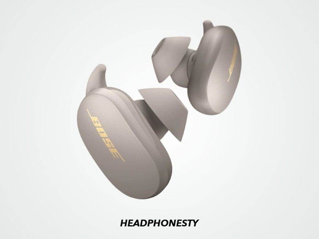 Close look at Bose QuietComfort Earbuds (From: Amazon)