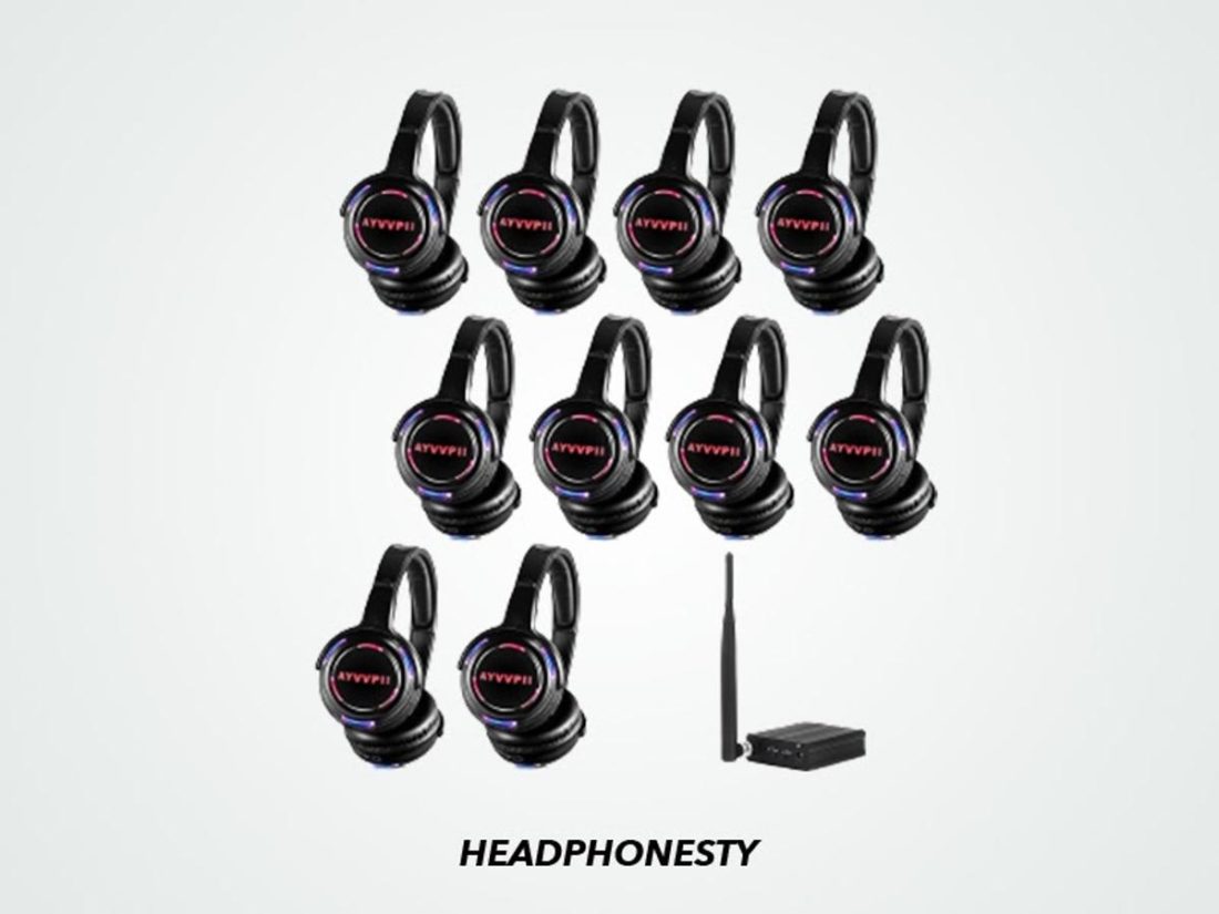 AYVVPII Silent Disco Headphones (From: Amazon)