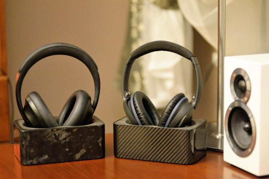 A pair of TrueStand headphone stands. (From Headphonesty.com)https://www.headphonesty.com/2021/01/neederland-truestand-headphone-stand/