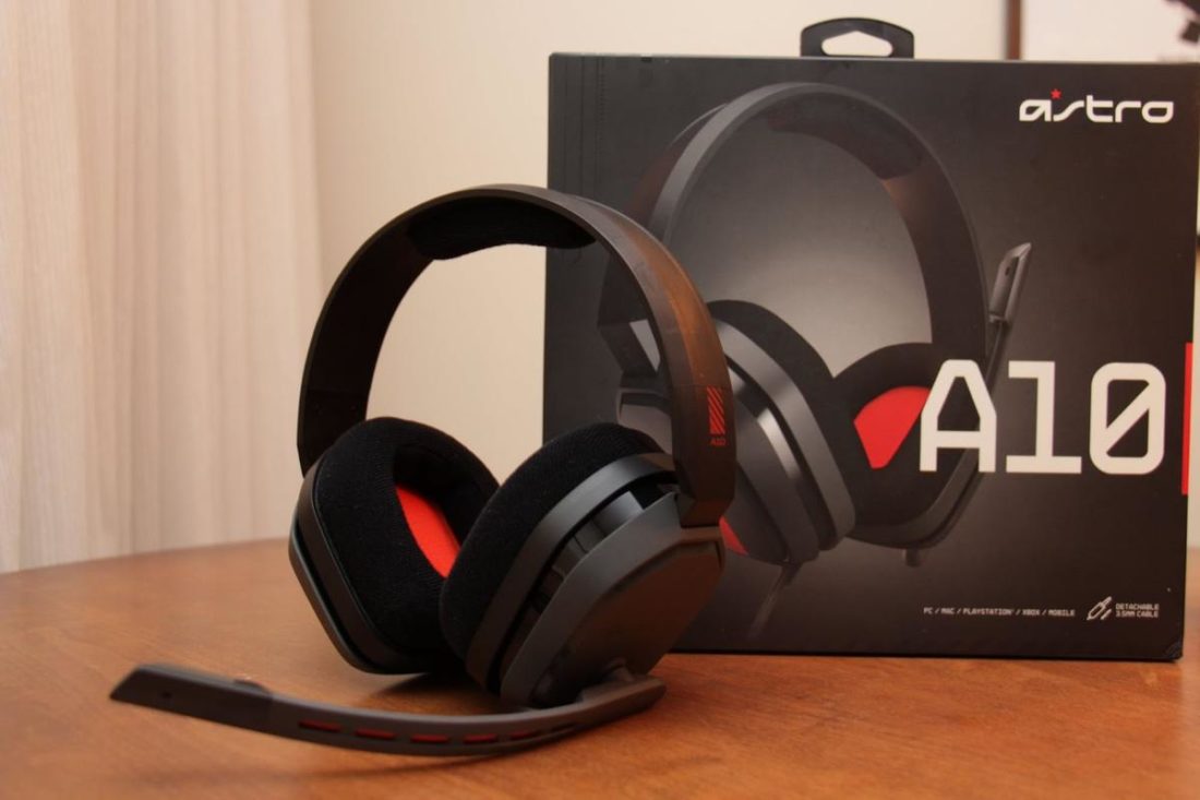 Front on view of the design for the Astro A10 headset.