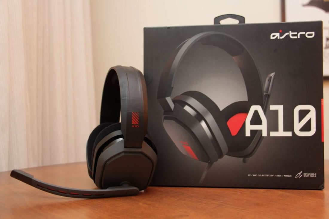 Side profile of Astro A10 headset.