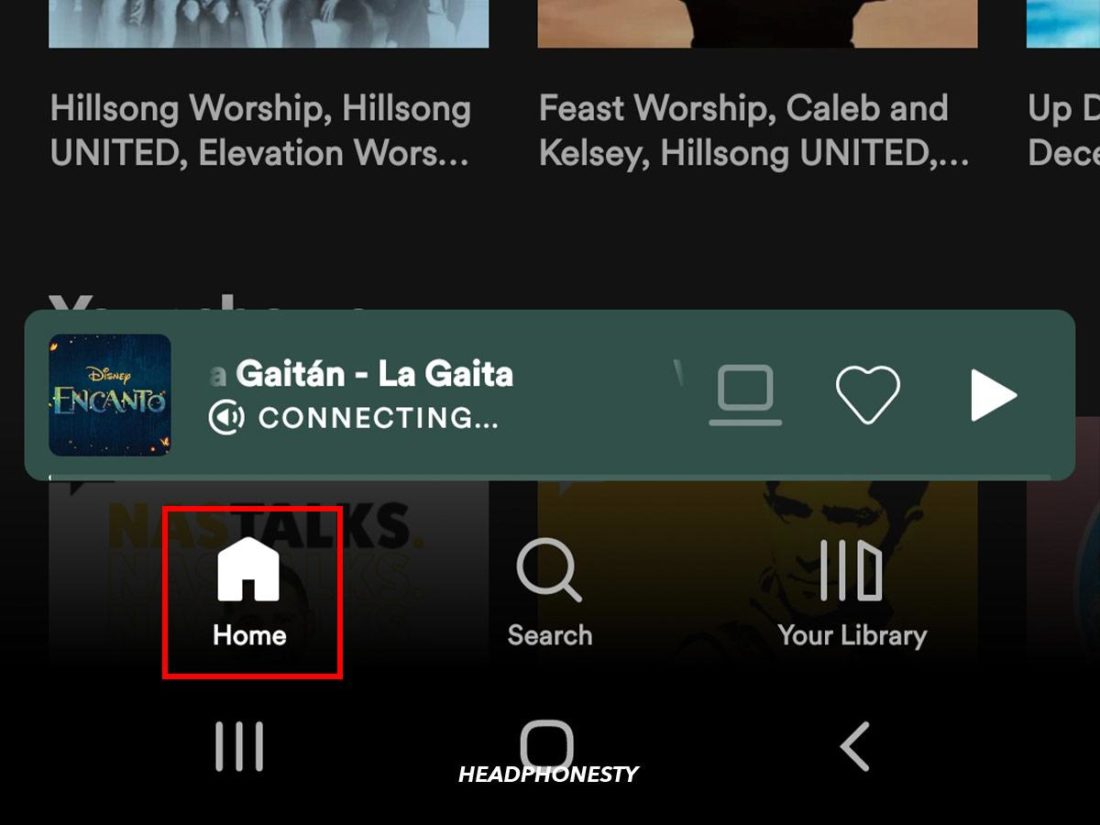Spotify Android Home
