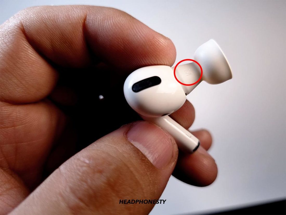 AirPod Pro's tip size