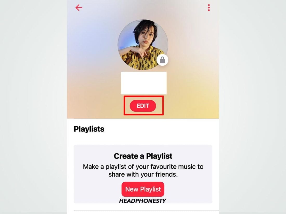 Edit Apple Music Profile on Android