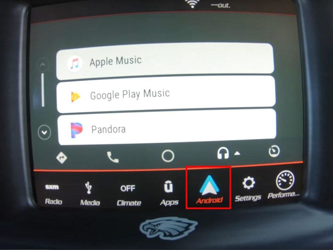 Opening Apple Music on Android Auto (From: Youtube/J. Williams) https://www.youtube.com/watch?v=m2v6AQ_qNL0&t=57s