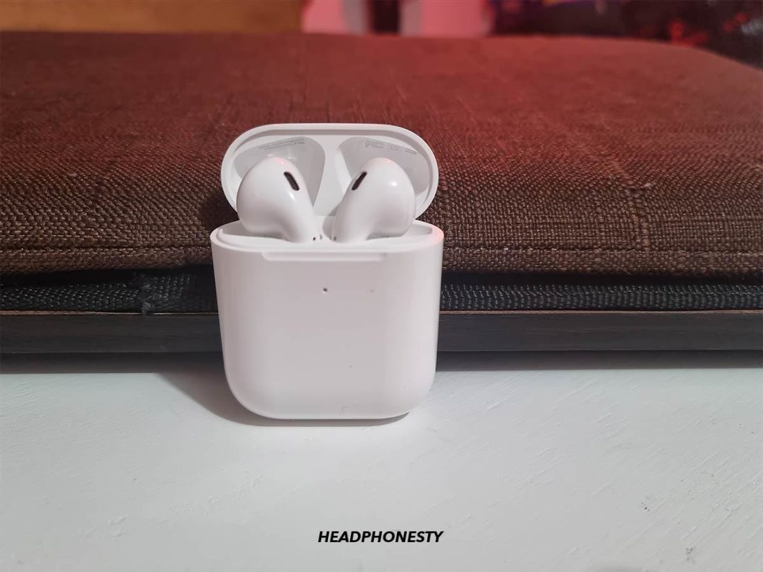 Placing AirPods in case the opposite way