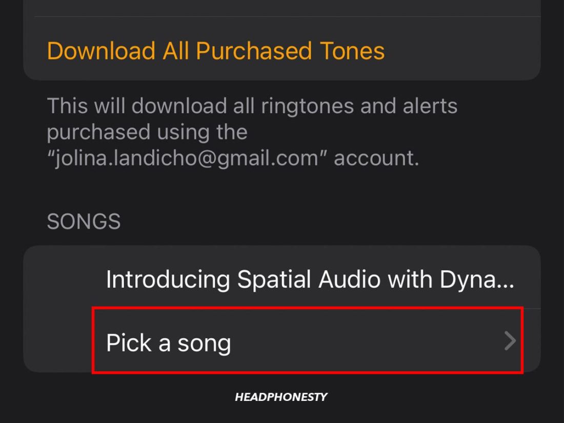Selecting song from Apple Music
