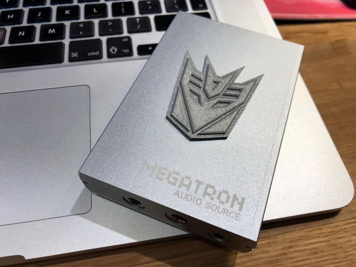 Spicing up the Megatron with a Transformers logo.