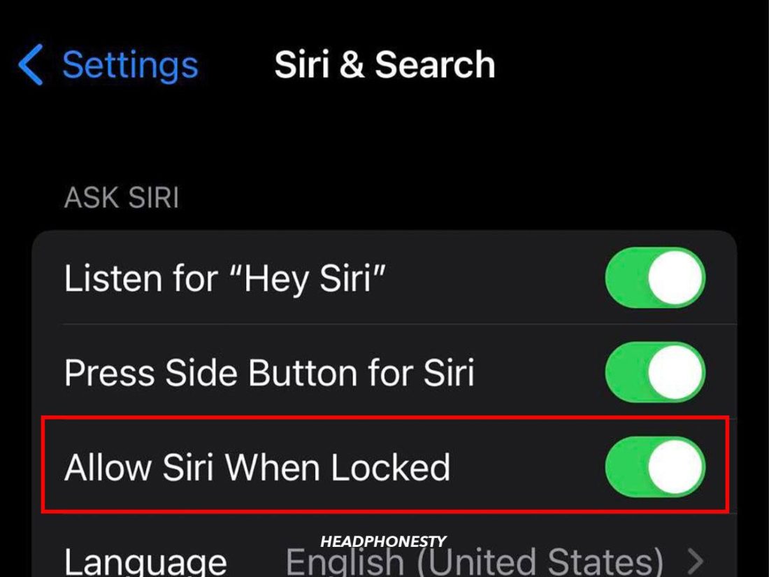 Allow Siri When Locked