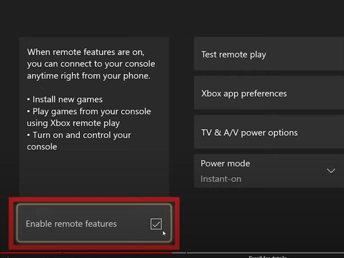 Enabling remote features on Xbox (From: Youtube/Tech Insider)
