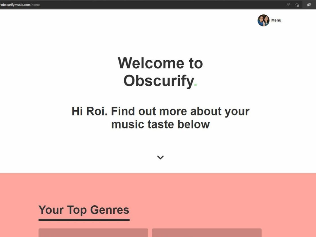 Obscurify compares your Spotify listening data with that of others to show you how offbeat your tastes in music are.