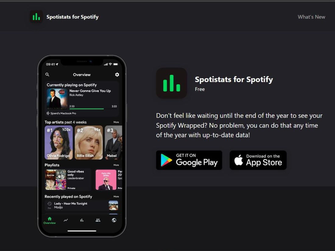 Stats.fm (earlier known as Spotistats) is one of the most popular apps to track your listening activity on Spotify.