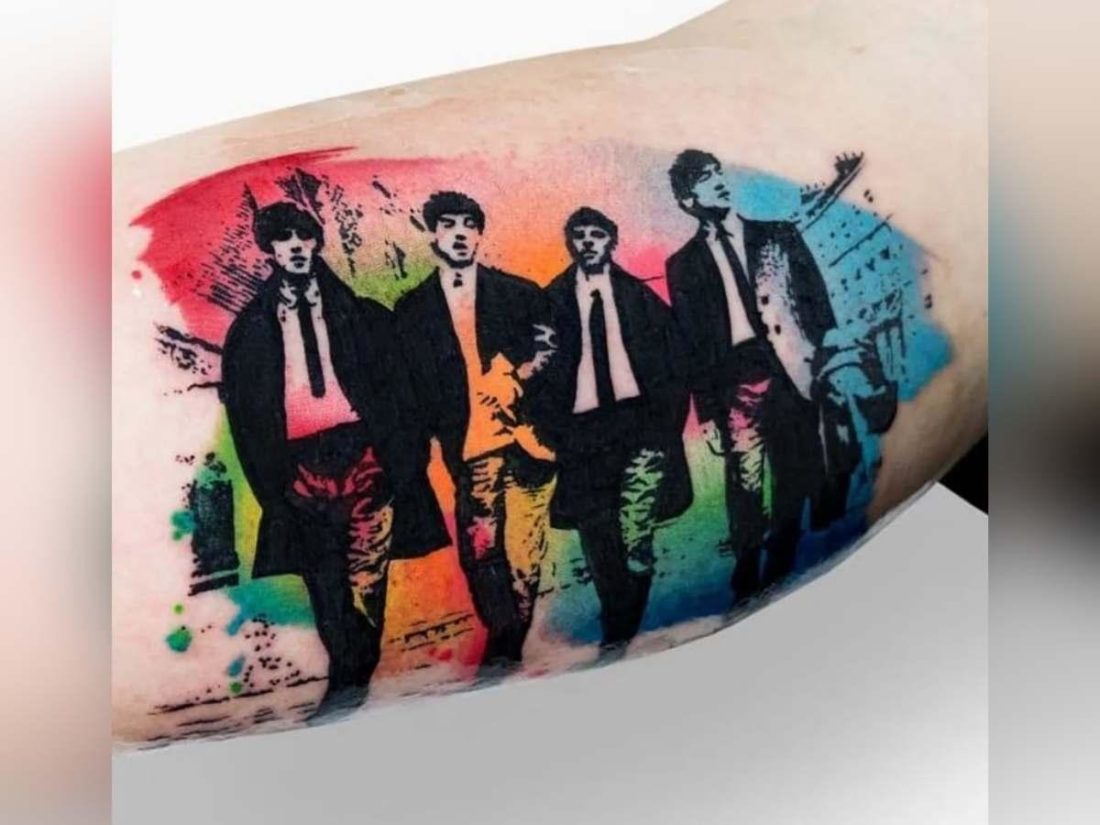The Beatles in Color (From: Tattoodo/Szymon Gdowicz )