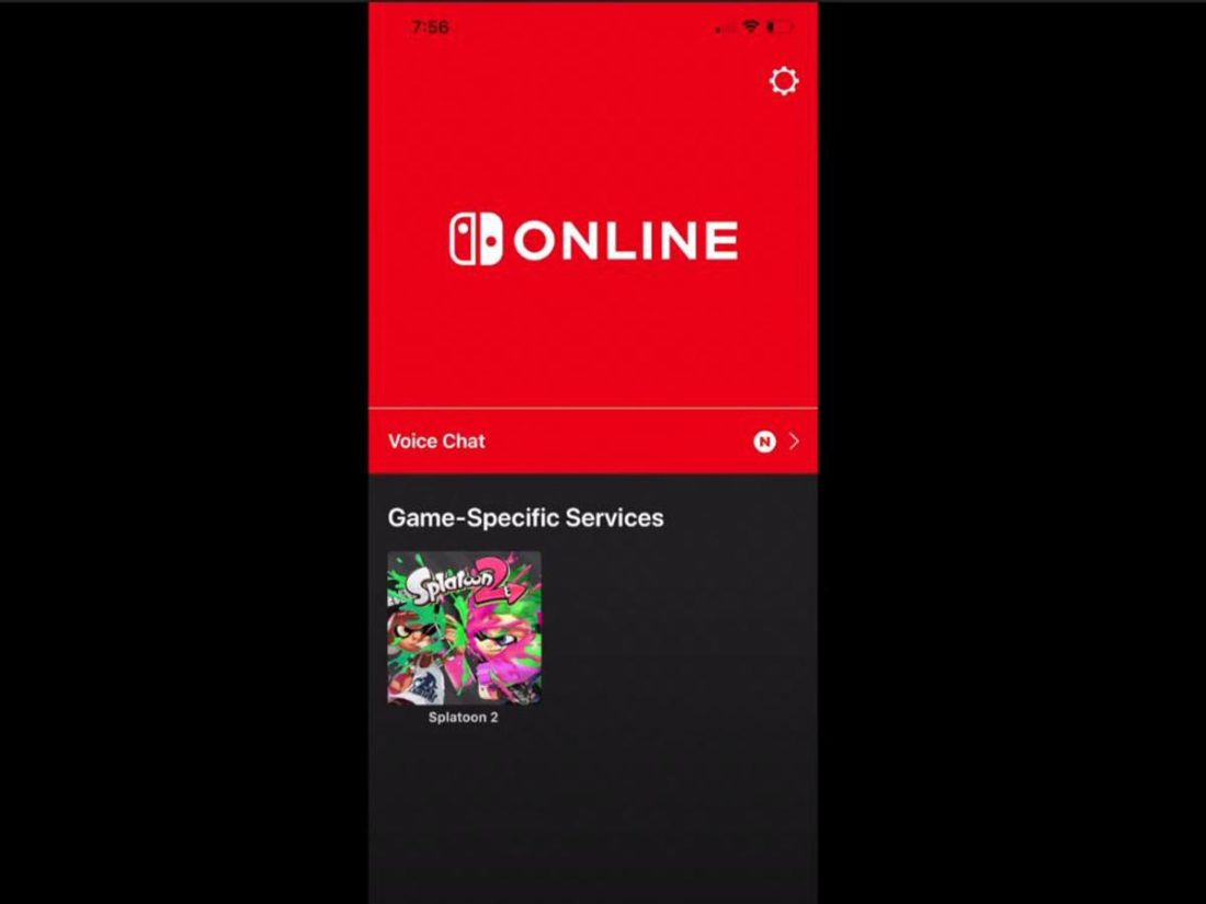 The Nintendo Online App interface