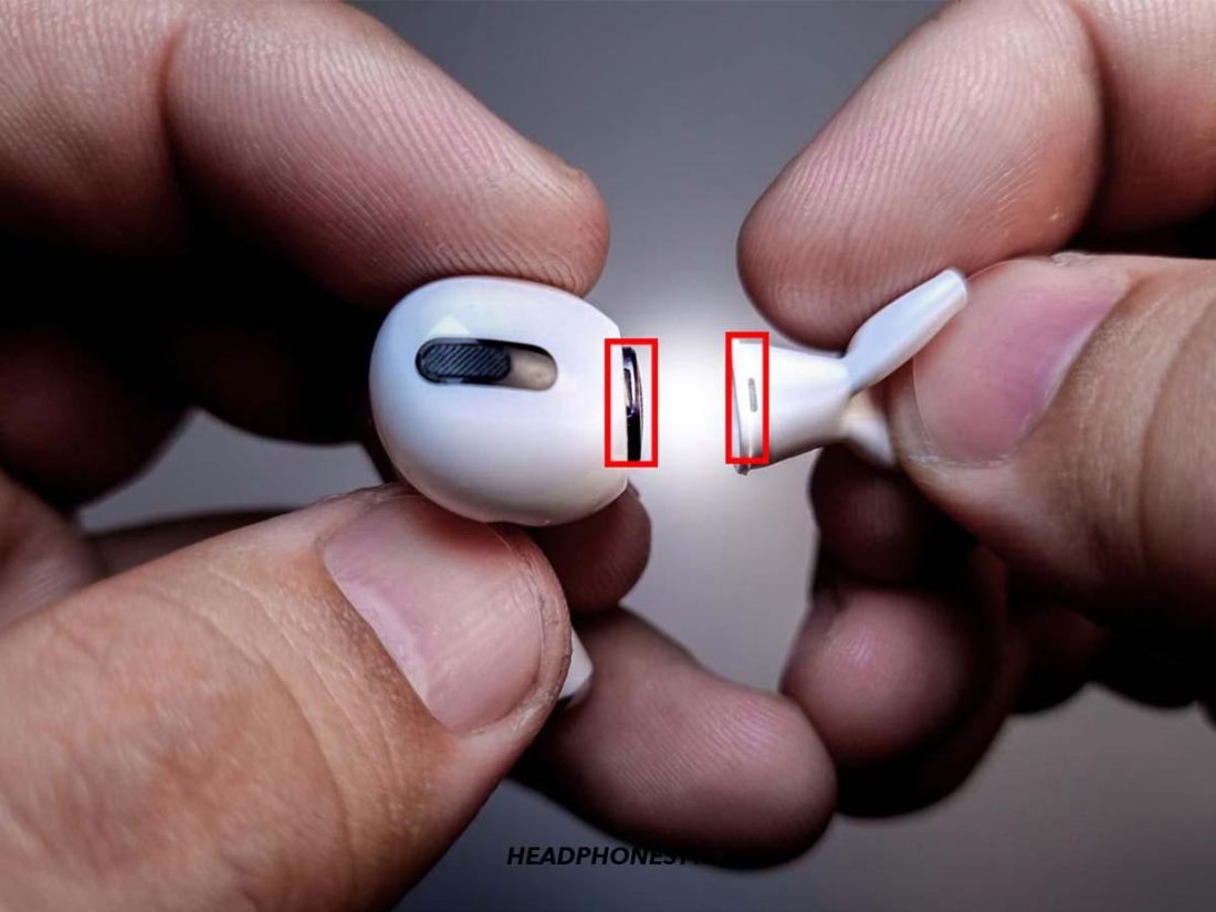 Removing AirPods Pro tips