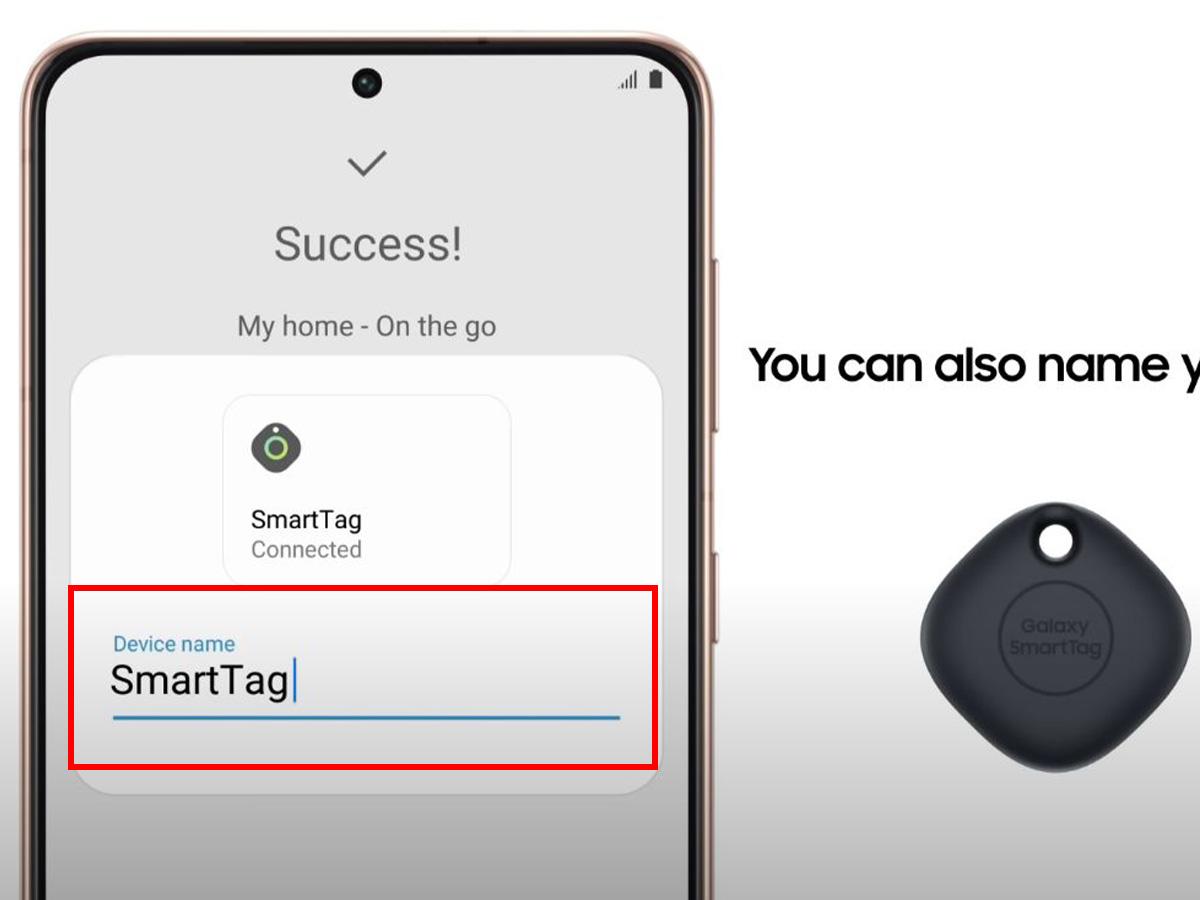 Name your SmartTag the way you named your Buds. (YouTube/Samsung) https://www.youtube.com/watch?v=1XOlk17ZnVk