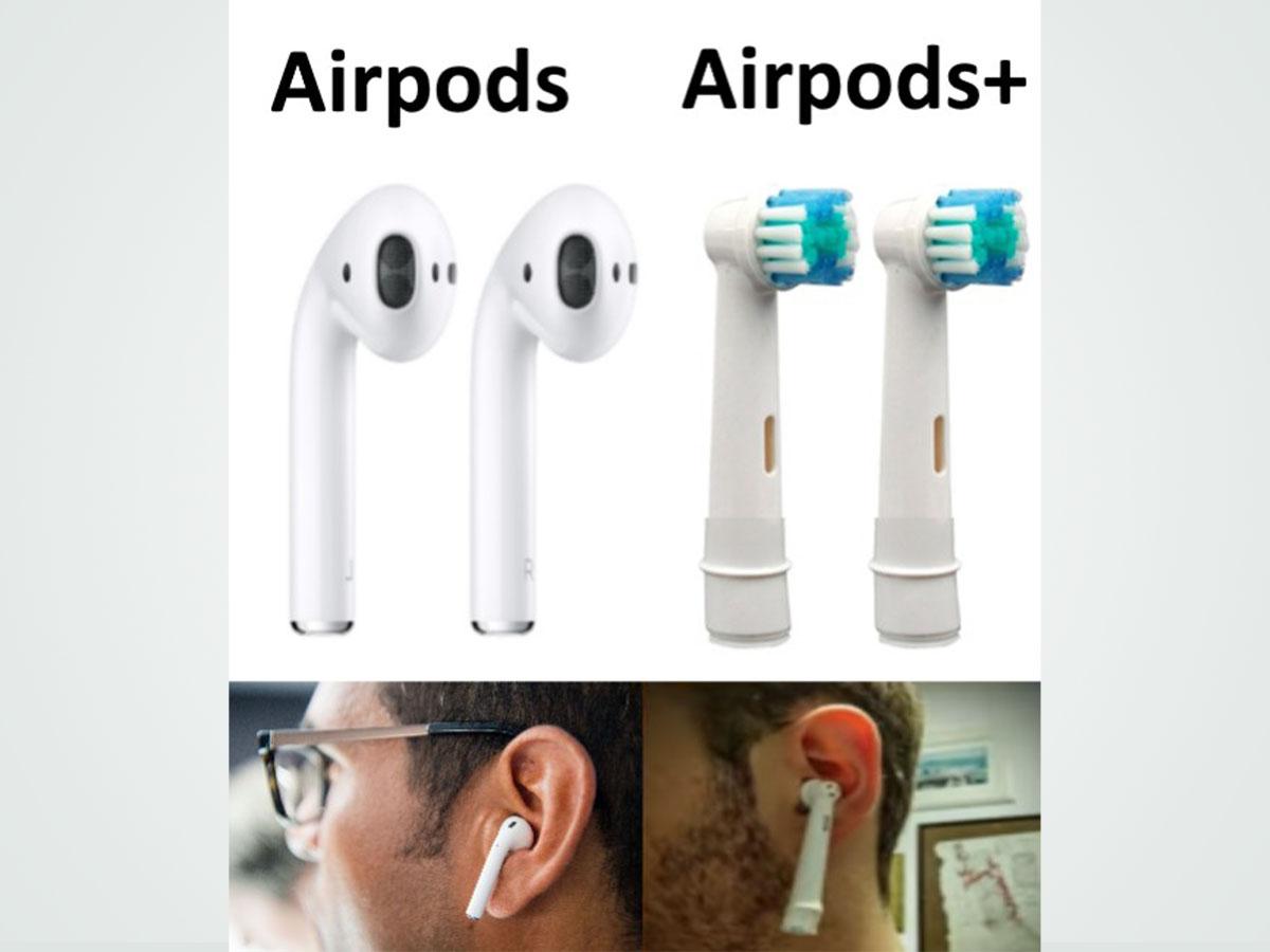 AirPods looking like brush heads (From: Sfwfun)