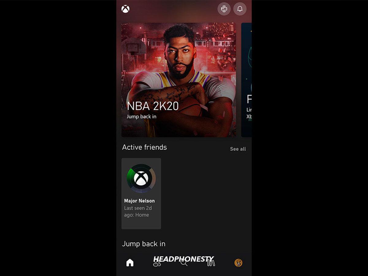 Launch the Xbox mobile app.