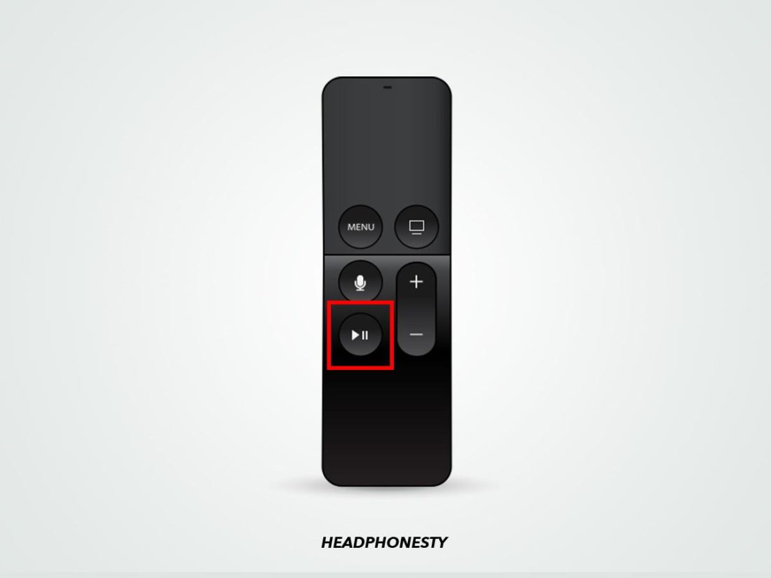 Play/Pause Button on Apple TV remote