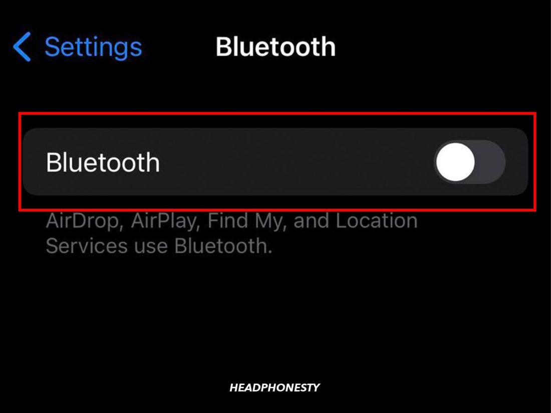 Turn Bluetooth slider off.