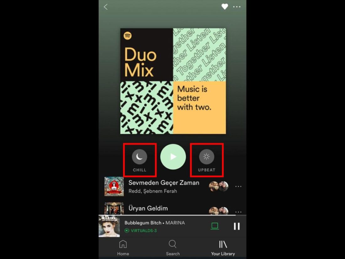 Spotify Duo Mix.