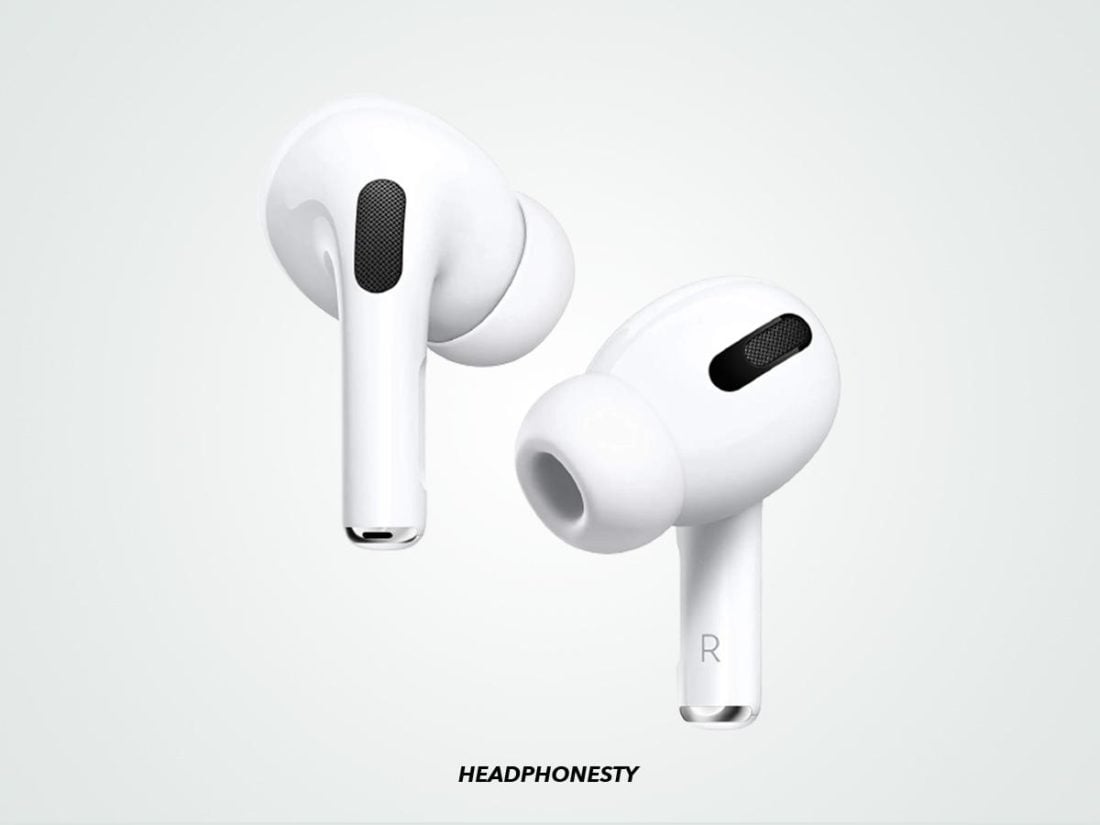 Close look at the Airpods Pro (From: Amazon)
